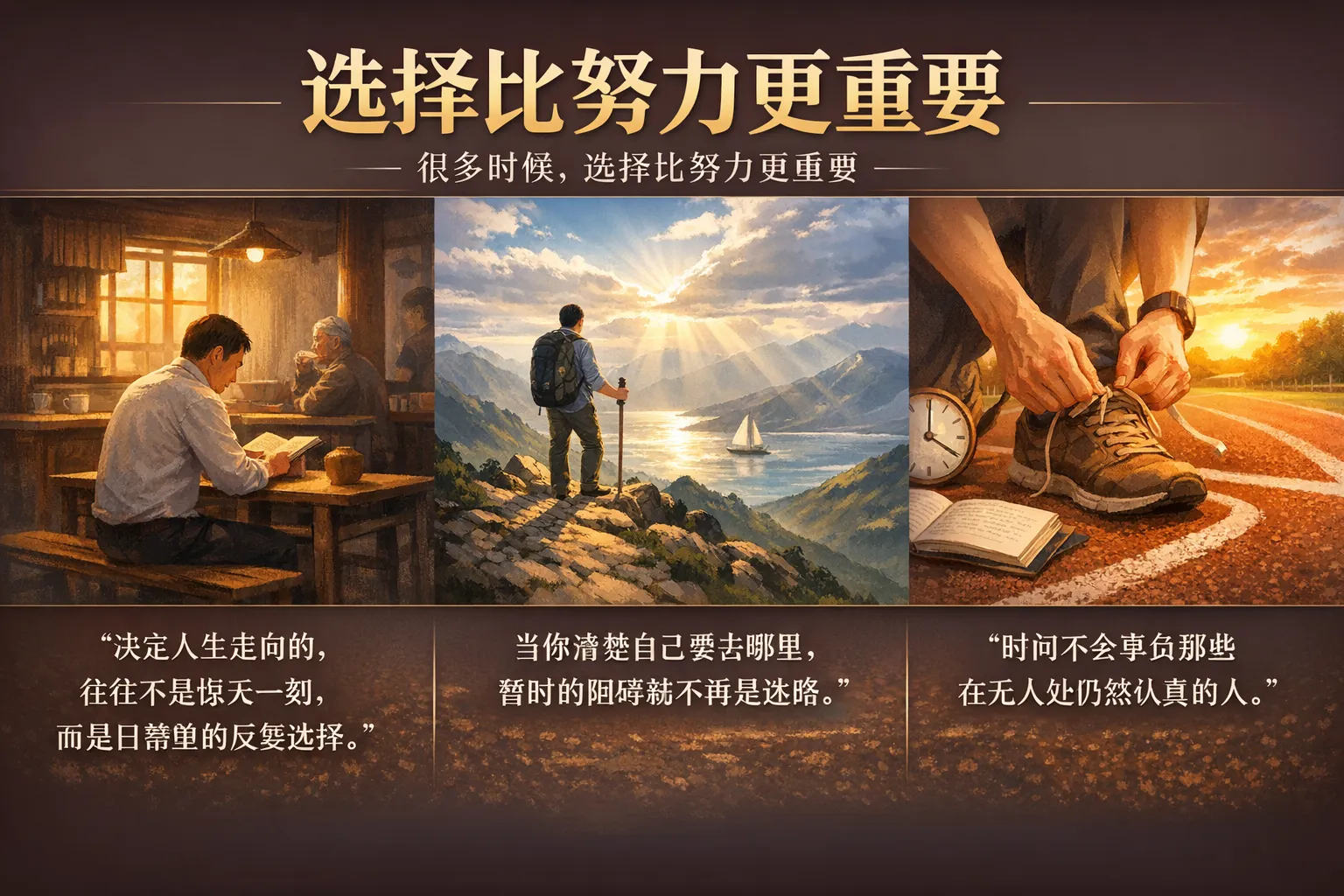 很多时候，选择比努力更重要