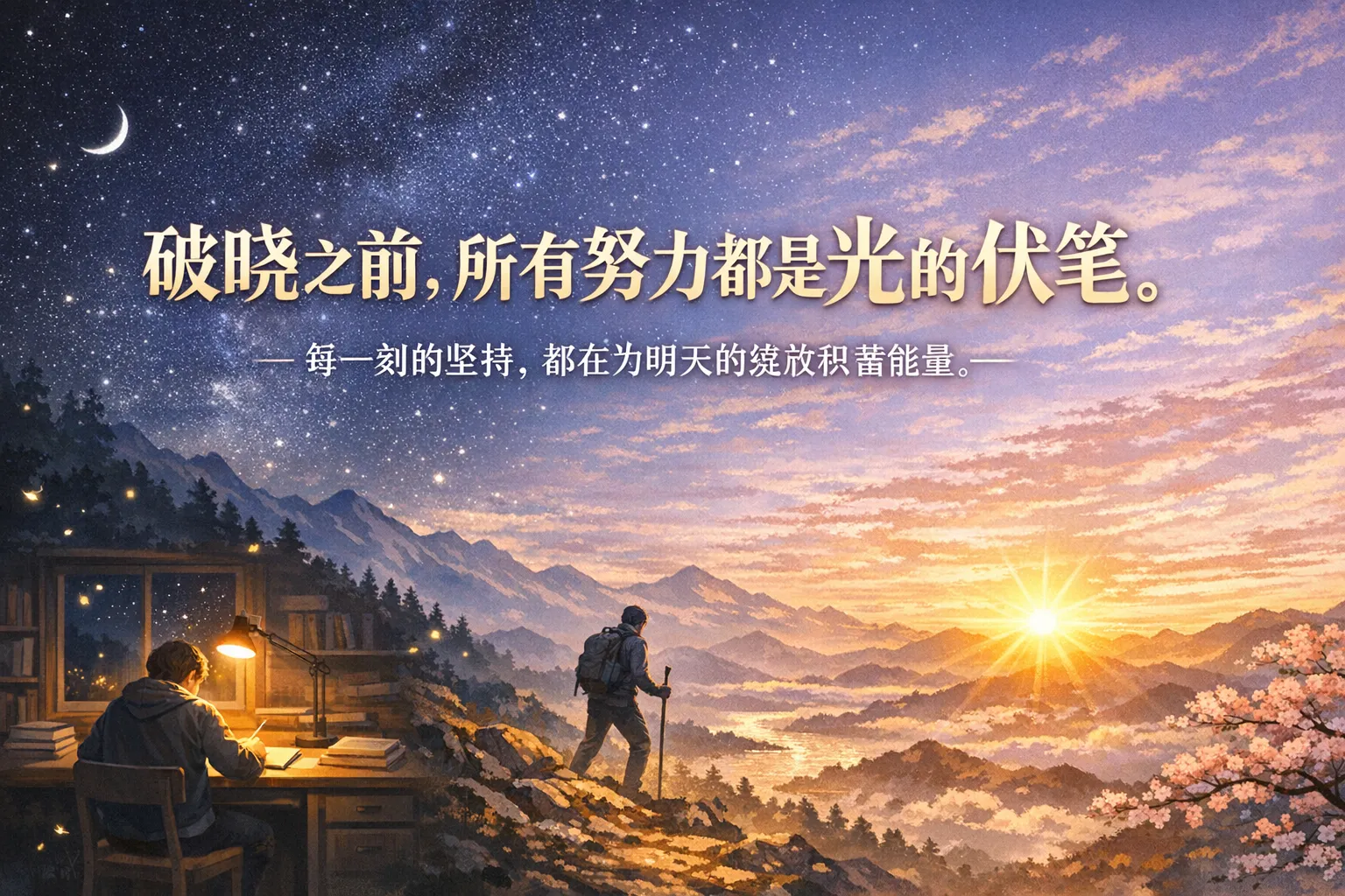 破晓之前，所有努力都是光的伏笔